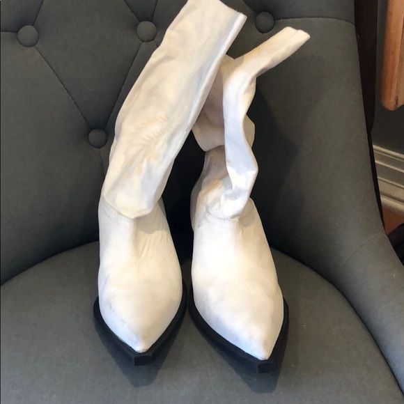 Free People Moon and Back Slouch Boot White NWOT - Picture 8 of 8